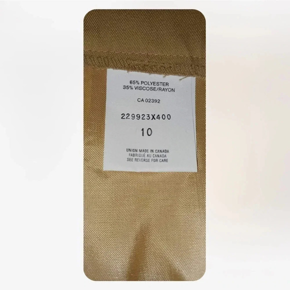 Town & Country A Line Tan Skirt Size 10 - Picture 8 of 8